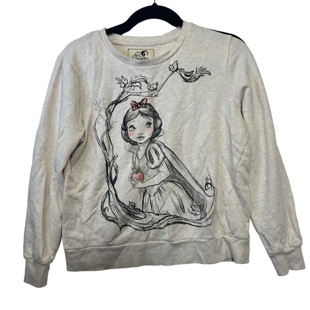 Disney Art of Snow White Screen Art Long Sleeve Pullover Top sweatshirt s